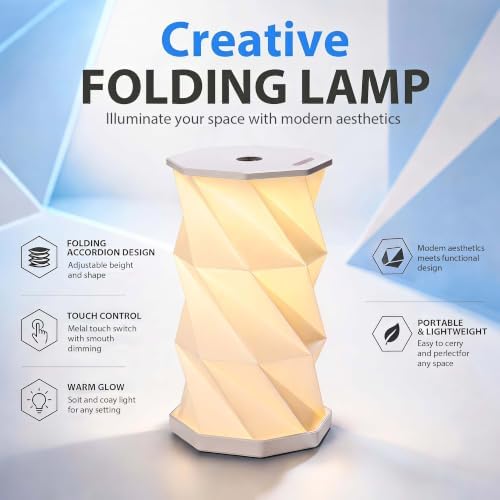 Portable Foldable Table Lamp, Japanese Gift, Paper Lantern Lights - Image 2