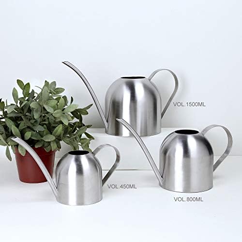 Watering Can for Indoor Plants, 30oz Long Spout Stainless Steel - Image 6