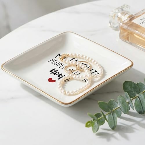 Nona Gifts Jewelry Dish Tray, Best Grandma Mother's Day Birthday Gifts from Grandkids Ceramic Jewelry Tray for Rings Earring Bracelet Necklace, Grandmother Gift Trinket Dish for Women - Image 5