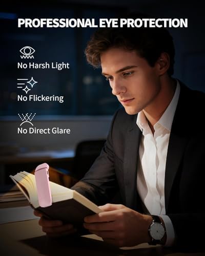 HEMONNKAM Reading Light, Rechargeable Clip-On Book Light for Bed at Night - Image 3