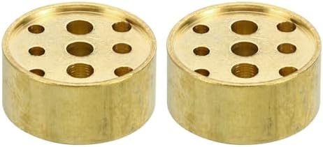 PATIKIL 2Pcs Brass Incense Cone Burner Stick Holder 0.8" Dia.0.4" Tall by PATIKIL