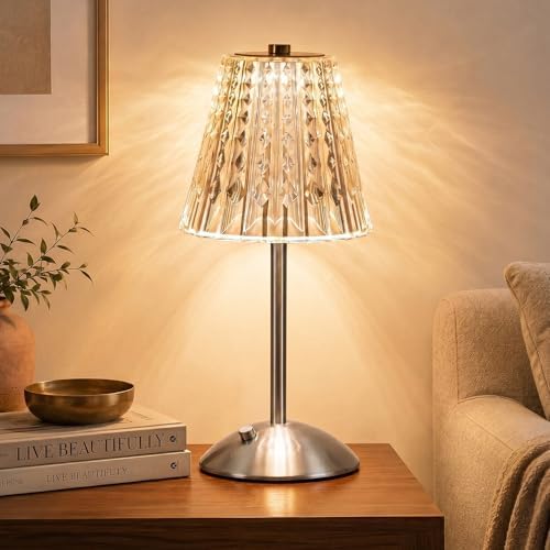 Nusogon Cordless Touch Table Lamp, LED Rechargeable Small Dask Lamp by Nusogon