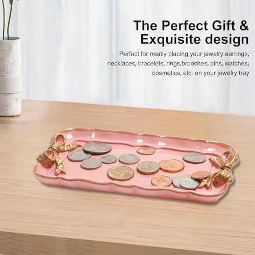 Warmtree Bow Jewelry Tray, Coquette Trinket Dish, Vanity Decor - Image 4