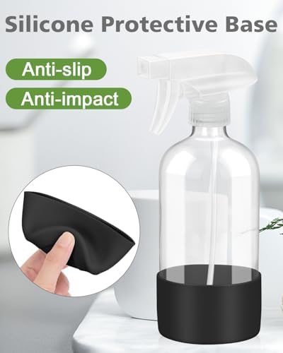 Glass Spray Bottles for Cleaning - 16 oz Spray Bottles with Silicone Sleeve - Image 3