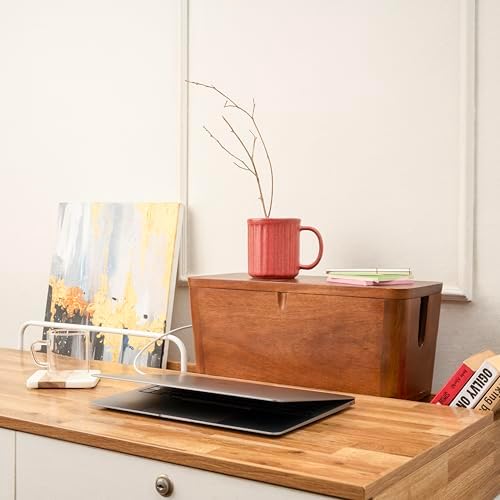 Extra Large Cable Management Box, Power Strip & Cord Hider, Desk Organizer - Image 6