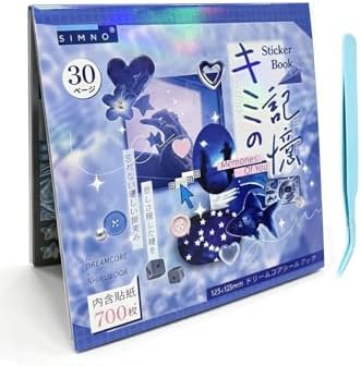 Japanese Sticker Book for Scrapbook Supplies, Japanese Stickers for Journal by Gaxvtvk