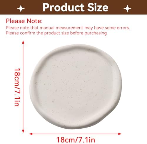 Jewelry Tray Holder, Chubby Ceramic Cloud Tray Cute Cloud Shape Trinket Dish Ring Dish Holder Organizer Aesthetic Room Decor(White#1) - Image 3