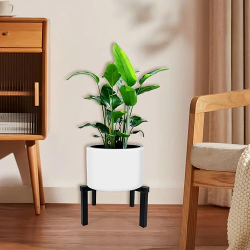 Four Legs Adjustable Metal Plant Stand for 5"-10" Plant Pot – Indoor & Outdoor (Black, 1 Pack) - Image 6