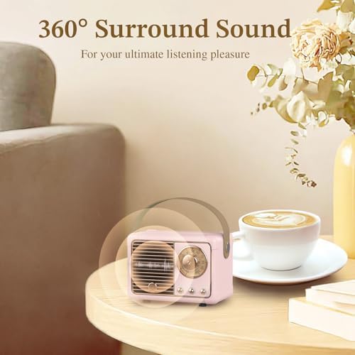 PRUNUS Retro Bluetooth Speaker, Gifts for Teen Girls, Cute Room Decor - Image 3