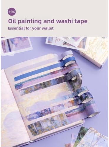 Journaling Set, Complete Diary Notebook Kit with Journal Stickers Washi Tape Pens & Accessories, DIY Scrapbooking Stationery Supplies for School Travel (Lavender) - Image 7