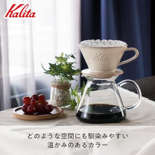 Carita Coffee Dripper Mino Ware High Heat Retention Pottery, For 2-4 People, Sand Beige, #02101, Wave Series, Made in Japan, Drip Equipment, For 2 People, For 4 Cups, Porcelain, Stylish, Outdoor - Image 5