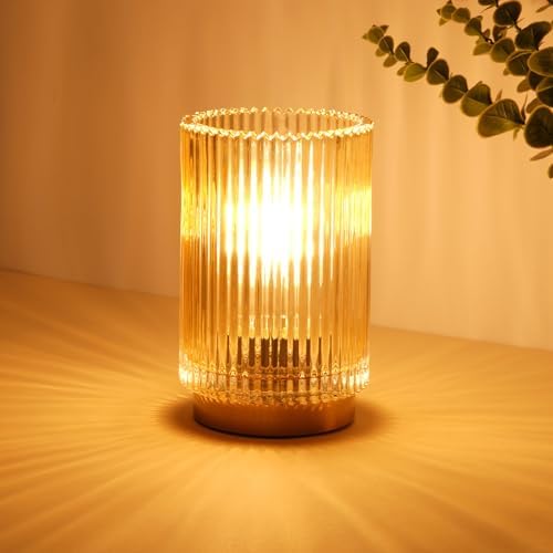 Cordless Table Lamp with Timer, Bedside Lamps with LED Warm Light by Unknown