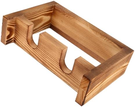 VOSAREA Desktop Hydroponic Vase Wooden Stand Vintage Plant Terrarium for Air Plant Propagation Decor and Floral Displays for Nature and Weddings by Vosarea