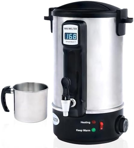 TCFUNDY Candle Making Wax Melting Pot 8L Electric Non-Stick DIY Wax Melter by TCFUNDY