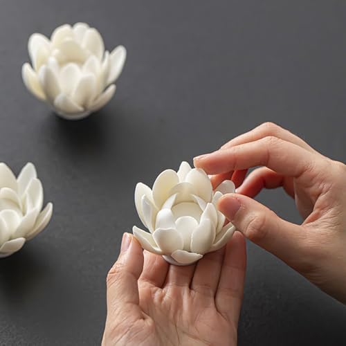 Incense Holder for Sticks,Incense Stick Holder,White Lotus Incense Burner - Image 5