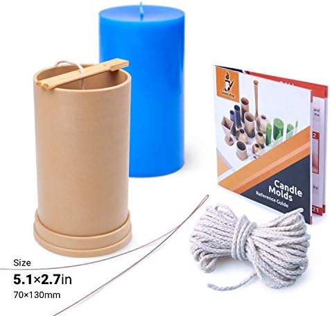 Candle Molds for Candle Making Cylinder Shaped - Height: 5.1 in, Width: 2.7 in - Wax Melt Molds for Crafts - Candle Wax Molds – Candle Making Supplies - Image 2