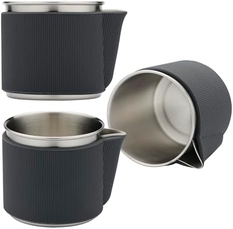 Normcore Portable Pour Over Set, Travel Pour Over Coffee Maker Set, Single Cup Travel Coffee Dripper, Use V60 and Wave Filter Paper Coffee Maker, 304 Stainless Steel, Silver - Image 4