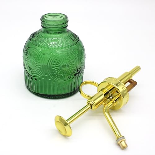 Glass Plant Mister Spray Bottle, 230ML Vintage Plant Spritzer, Succulent Watering Bottle Glass with Top Pump, Small Plants Sprayer Watering Can for Indoor Outdoor House(Green) - Image 6