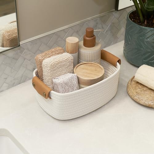 Beautiful Storage Basket Set of 3 - Sturdy Rope Baskets for Shelves - Image 7