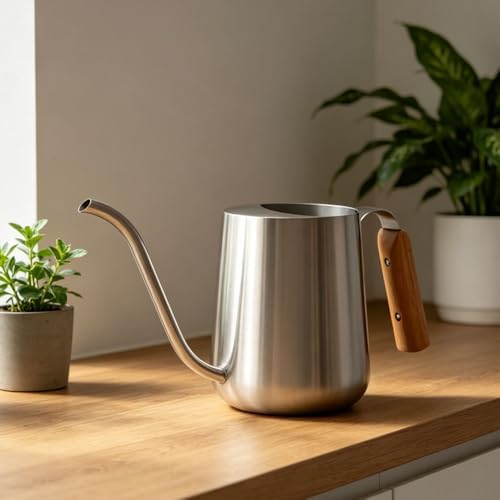 30oz Watering Can for Indoor Plants, Stainless Steel Long Spout - Image 4