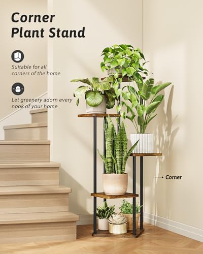 GENTINGBRO Tall Plant Stand Indoor 5 Tiered Plant Shelf - Image 2