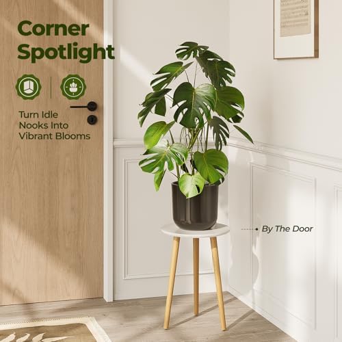 Bamworld Tall Plant Stand Indoor Wood Plant Table - Image 3