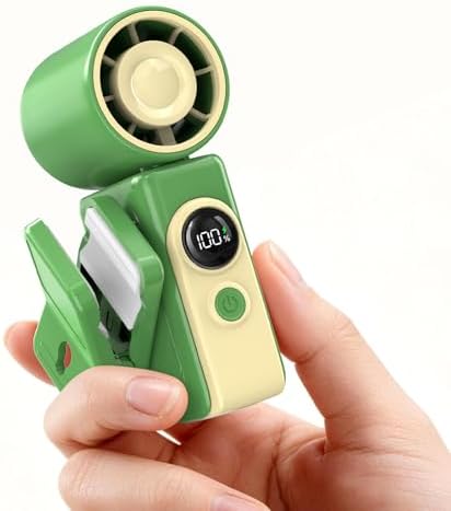 Clip-On Portable Fan for Strollers Travel, Rechargeable Turbo Personal Fan by CoolnessRedefined