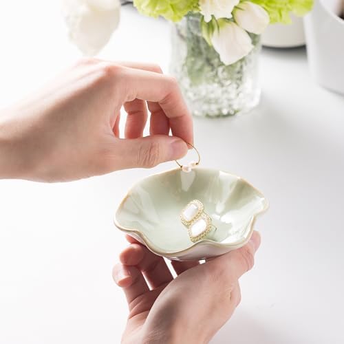 Ceramic Ring Dish, Jewelry Trinket Tray for Rings and Earrings - Image 4