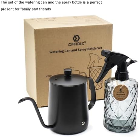 OFFIDIX Watering Can for Indoor Plants, Black Water Can Spray Bottle 2 Pack - Image 5