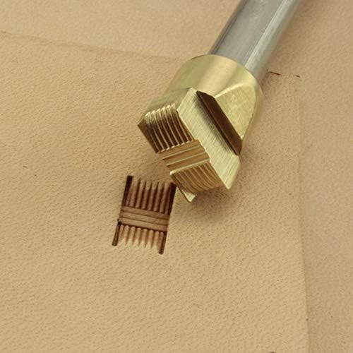 DandS ltd Leather Stamp Tool, Basket Weave, Professional Steel Craft Tool for Leatherworking, Embossing, Carving & Stamping Leather Projects, Belts Wallets & DIY Projects Compatible with Mallet #205