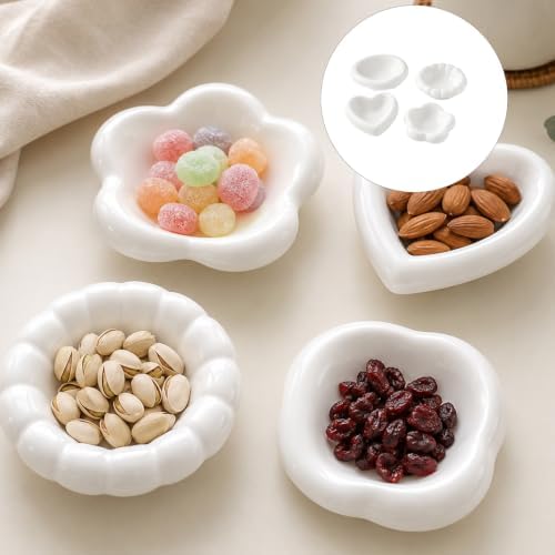 Ceramic Storage Tray White Glazed Catchall for Snacks Jewelry Vanity Countertop Display Decorative Serving Accent Kitch - Image 3