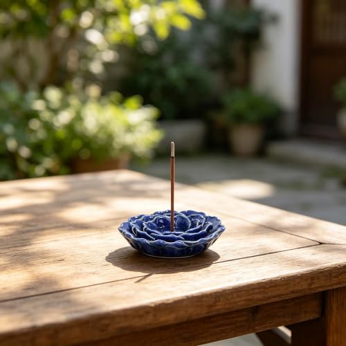 Hosley Ceramic Incense Holder Gift Set – Includes 60 Natural Incense Sticks, Perfect for Bathroom, Home Decor, Meditation & Spa - Image 4