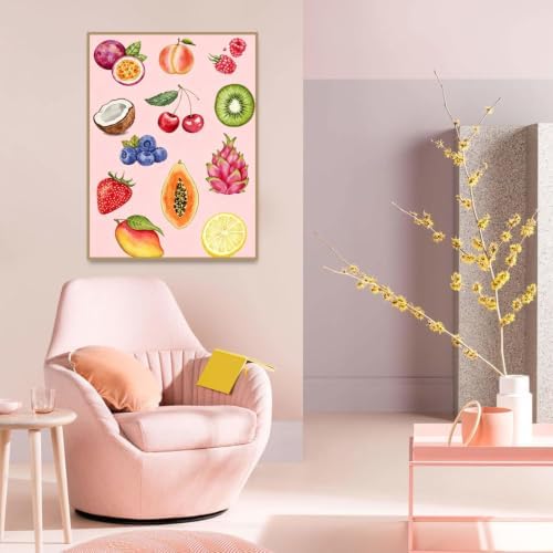 Pink Fruit Diamond Art Kits for Adults Diamond Painting Kit for Beginner - Image 2