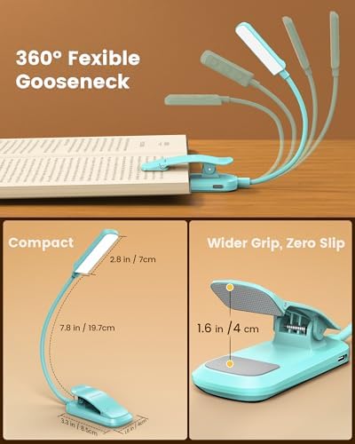 Glocusent 13 LED Book Lights for Reading at Night, Gifts for Book Lovers - Image 6
