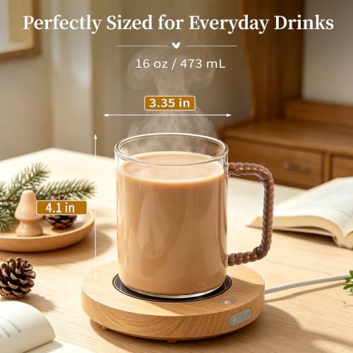 Glass Coffee Mugs Set of 2, 16 oz Clear Glass Cups with Woven Rattan-Style Handle, Large Coffee Mug for Latte, Cappuccino, Tea & Iced Coffee, Cute Aesthetic Mug Set - Image 5