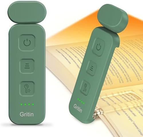 Gritin Reading Light, Rechargeable Book Light for Reading in Bed by Gritin