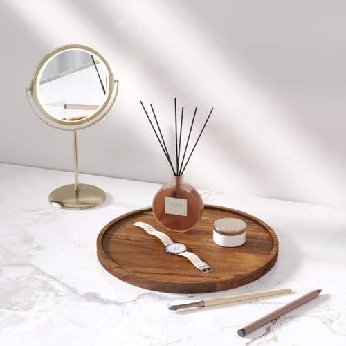 VERTORGAN Acacia Wood Serving Tray,9.8 Inch Decorative Trays,Home Decor - Image 3