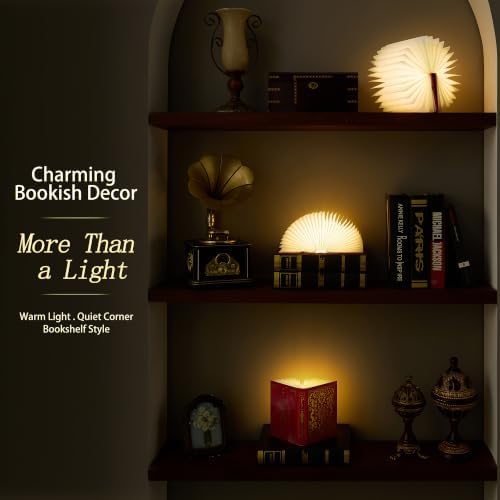 Uniwolk Book Lover Gift | Foldable Rechargeable Book Light, 5 Color Modes - Image 3