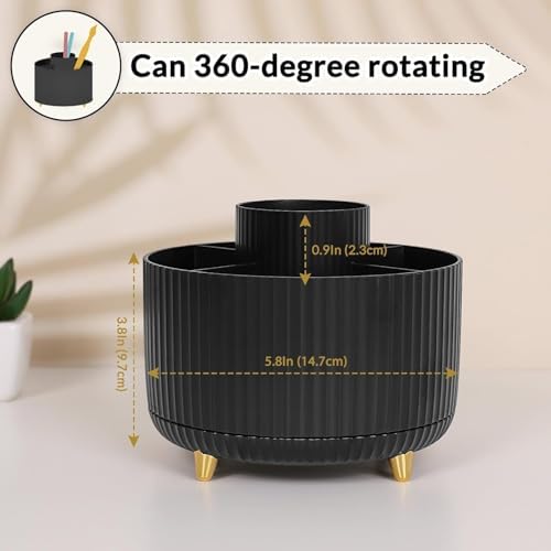 SKYDUE 360 Degree Rotating Desk Organizer, Pencil Pen Holder for Desk - Image 2
