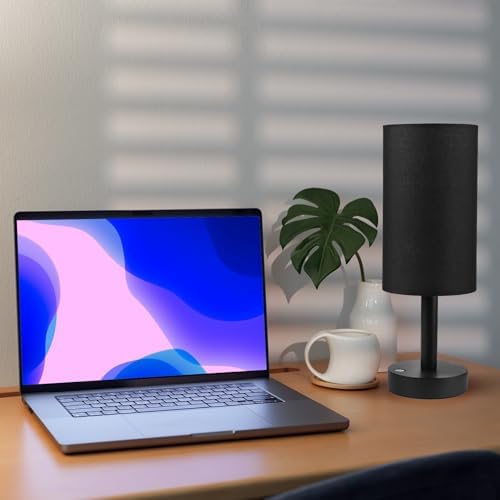 LALISU Cordless Table Lamp, 3 Color Portable Battery Lamp Wood Base Touch - Image 7
