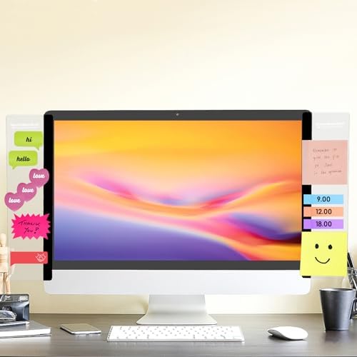 Office Supplies for Women Men 2pcs Monitor Memo Board with Functional Areas - Image 6