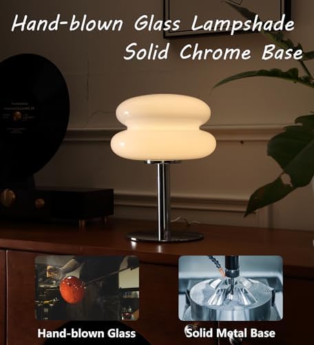 Glivpny Mushroom Lamp Table Lamp, Mid Century Modern Table Lamps(White) - Image 3