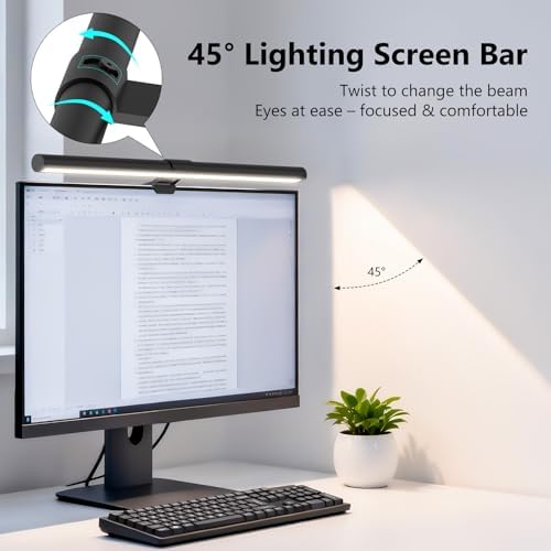Monitor Light Bar, Eye-Care USB Computer Monitor Lamp for Home Office Gaming, 15.7'' Ultrawide LED Light, 3 Color Temperatures Stepless Dimming Screen Bar - Image 6