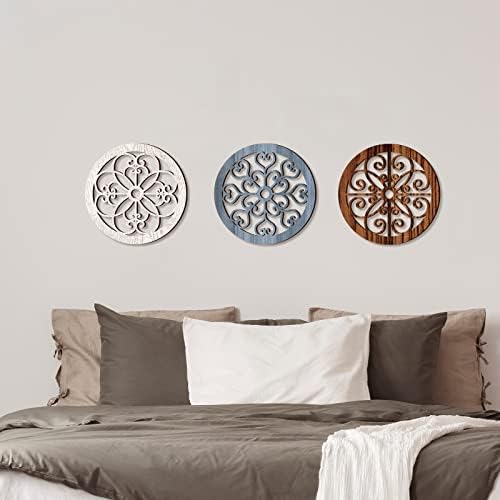 Blulu 3 Pcs Thicken Rustic Wall Decor, Wood Hanging Decor, Vintage Style - Image 5
