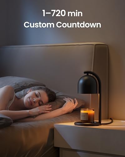 SwitchBot Smart Candle Warmer Lamp App & Voice Control, Flameless Wax Melter with Timer, Bulb x2, for Jar Candles, 1%-100% Dimmable, Matter for Apple Home & Alexa, Women Birthday Housewarming Gift - Image 6