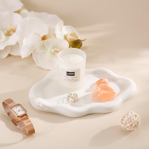 CCINPPY Ceramic Cloud Jewelry Tray Trinket Dish Key Bowl Nightstand Decor - Image 3