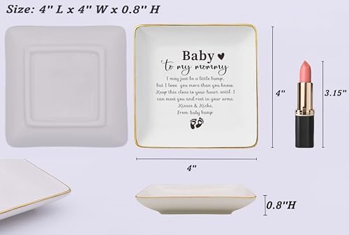 NZY to My Mommy-Mother's Day Christmas Gift,Mama to Be-Mom Appreciates Gift-New Mom Present from Baby Bump-Pregnancy Announcement Present-New Baby -Jewelry Tray Trinket Holder Ring Dish - Image 5