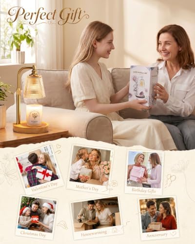 Candle Warmer Lamp with Timer,Birthday Gifts for Women Mom Home Decor - Image 6