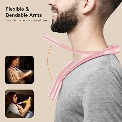 Gritin Book Light, Eye Caring 3 Colors & Dimmable Brightness Reading Light - Image 4