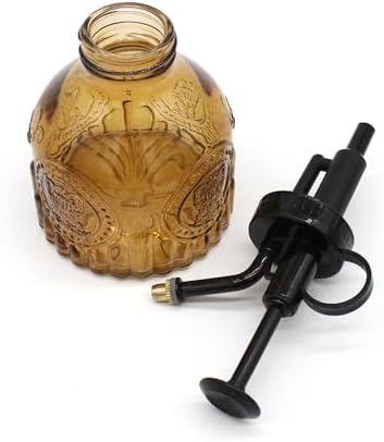 Glass Plant Mister Spray Bottle, 200ML Vintage Plant Spritzer, Succulent Watering Bottle Glass with Top Pump, Small Plants Sprayer Watering Can for Indoor Outdoor House(All Brown) - Image 5